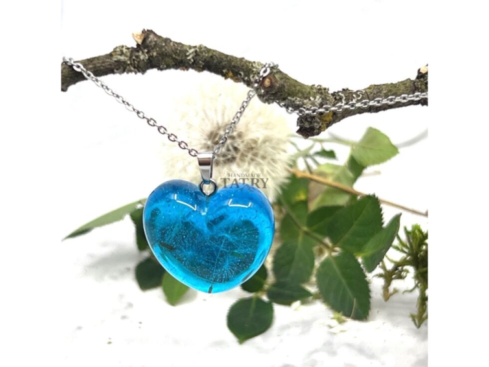 NÁHRDELNÍK PÚPAVA SRDCE 3D M