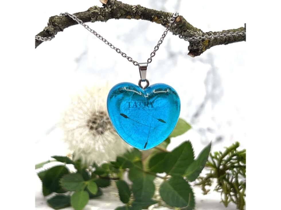 NÁHRDELNÍK PÚPAVA SRDCE 3D M