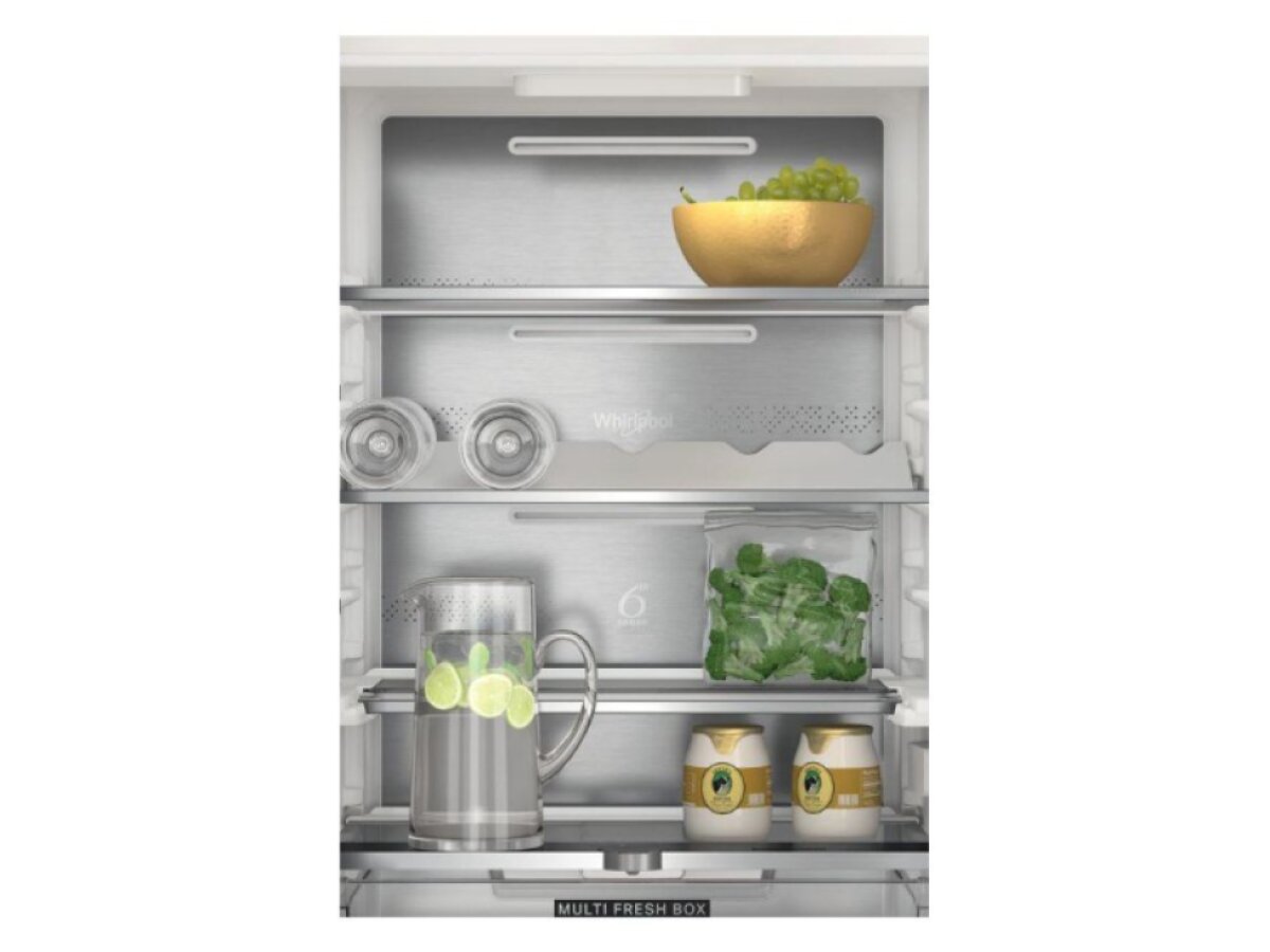Whirlpool WHC18 T594 vestavná kombinovaná chladnička, Total No Frost, energetická třída C, ZenInverter, MultiFresh Box