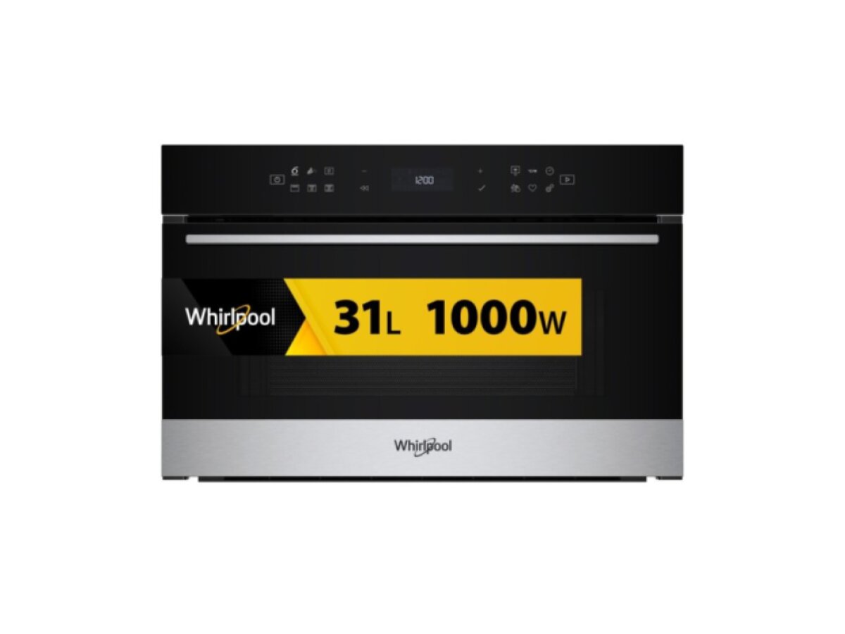 Whirlpool WMD7O4TX – vestavná mikrovlnná trouba 31 l s párou, Crisp, Quartz Grill a 6. SMYSL