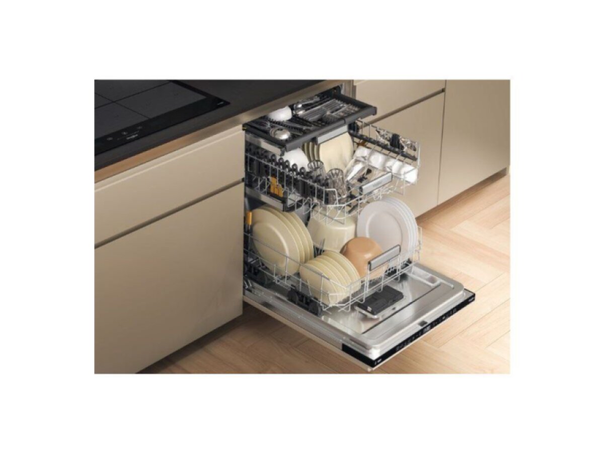 Whirlpool W7I HT40 T vestavná plně integrovaná myčka nádobí MaxiSpace pro 15 sad, třída C