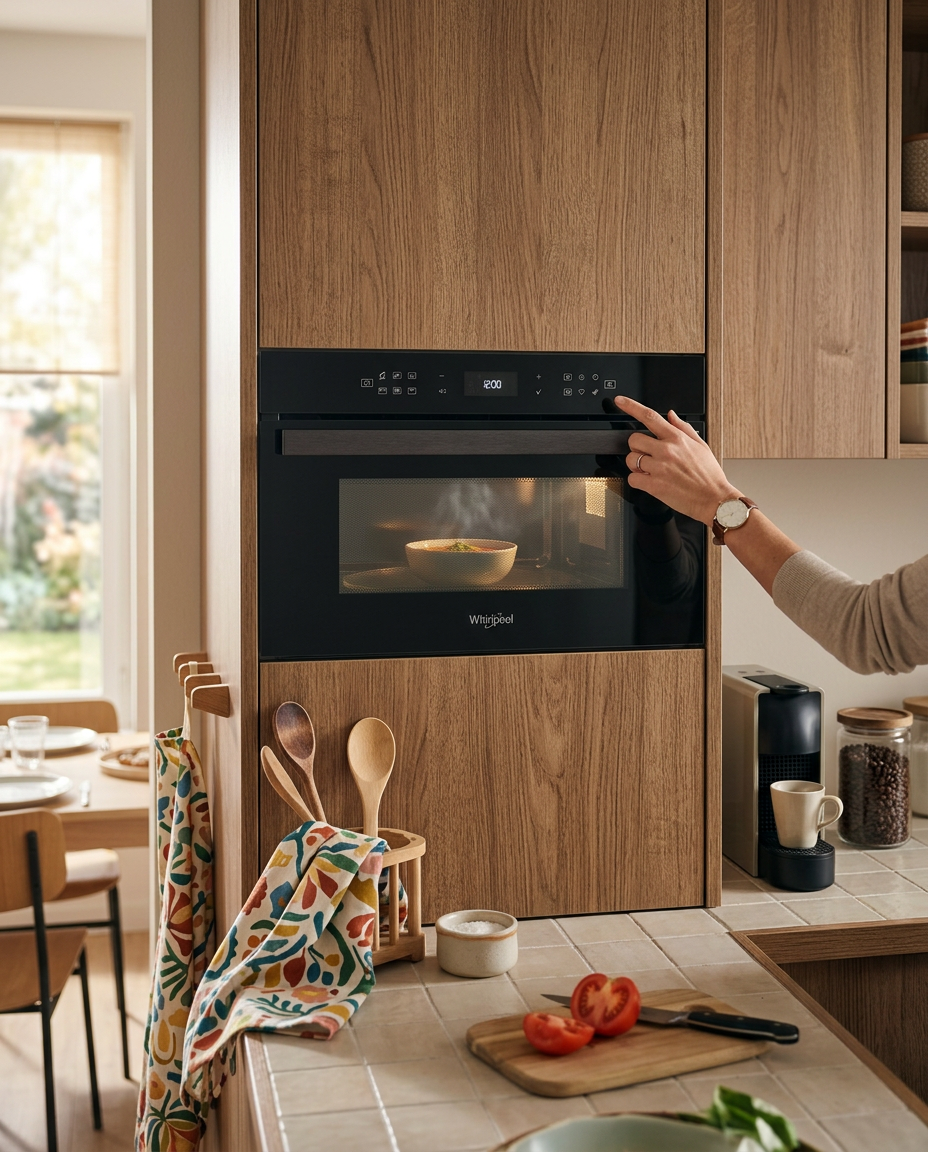 Whirlpool AMW 6440 FB vestavná mikrovlnná trouba 31 l s párou, Crisp, Quartz Grill a technologií 6. SMYSL