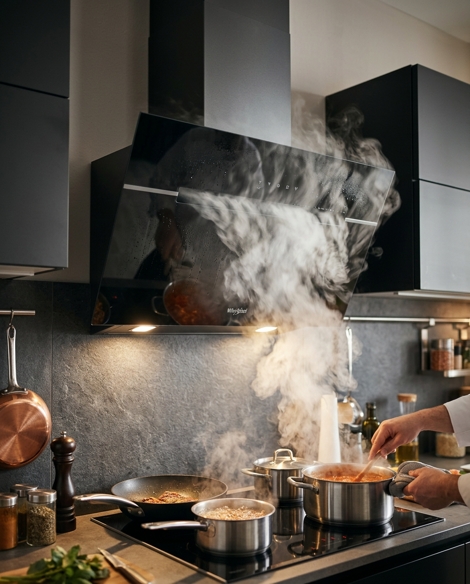 Whirlpool WHVP 62F LT SK – nástěnný odsavač par 60 cm, Perimeter, Booster a dotykové ovládání