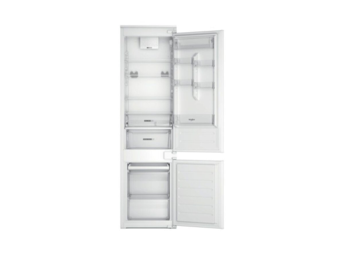 Whirlpool WHC20D021B2 vestavná kombinovaná chladnička, Less Frost, 6. SMYSL, Deli Box, energetická třída D