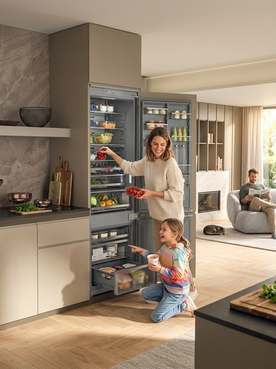 Whirlpool WH SP70 T262 P vestavná kombinovaná chladnička 70 cm, Total No Frost, 394 l, ZenInverter, MultiFresh Box, D