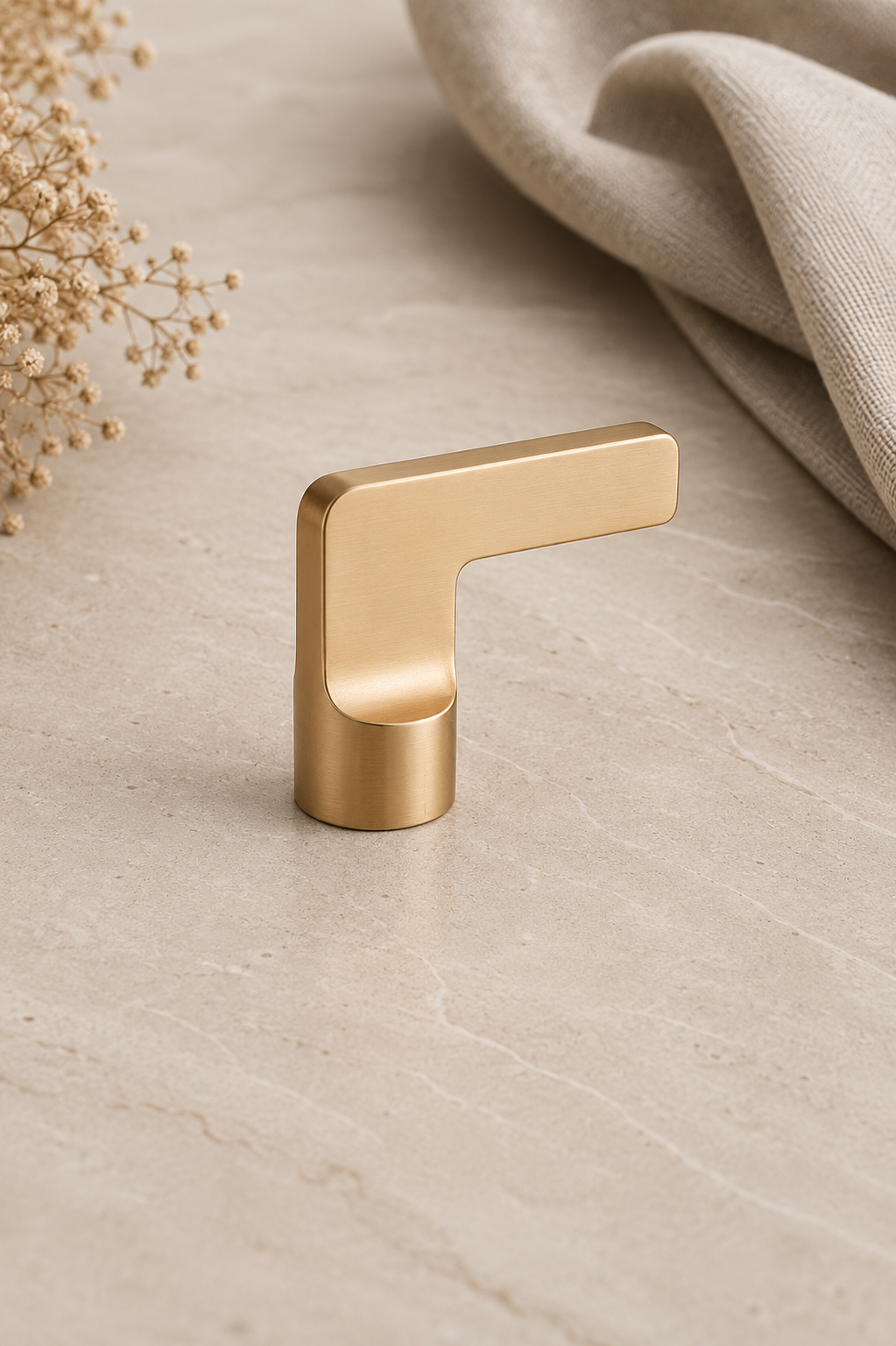 Nábytková knopka RAIN Gold – zlatá