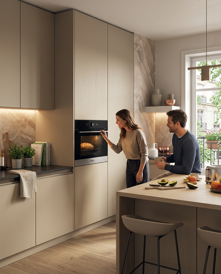 Whirlpool WMW57DHMX vestavná mikrovlnná trouba s horkým vzduchem 40 l, Crisp, Forced Air a 6. SMYSL