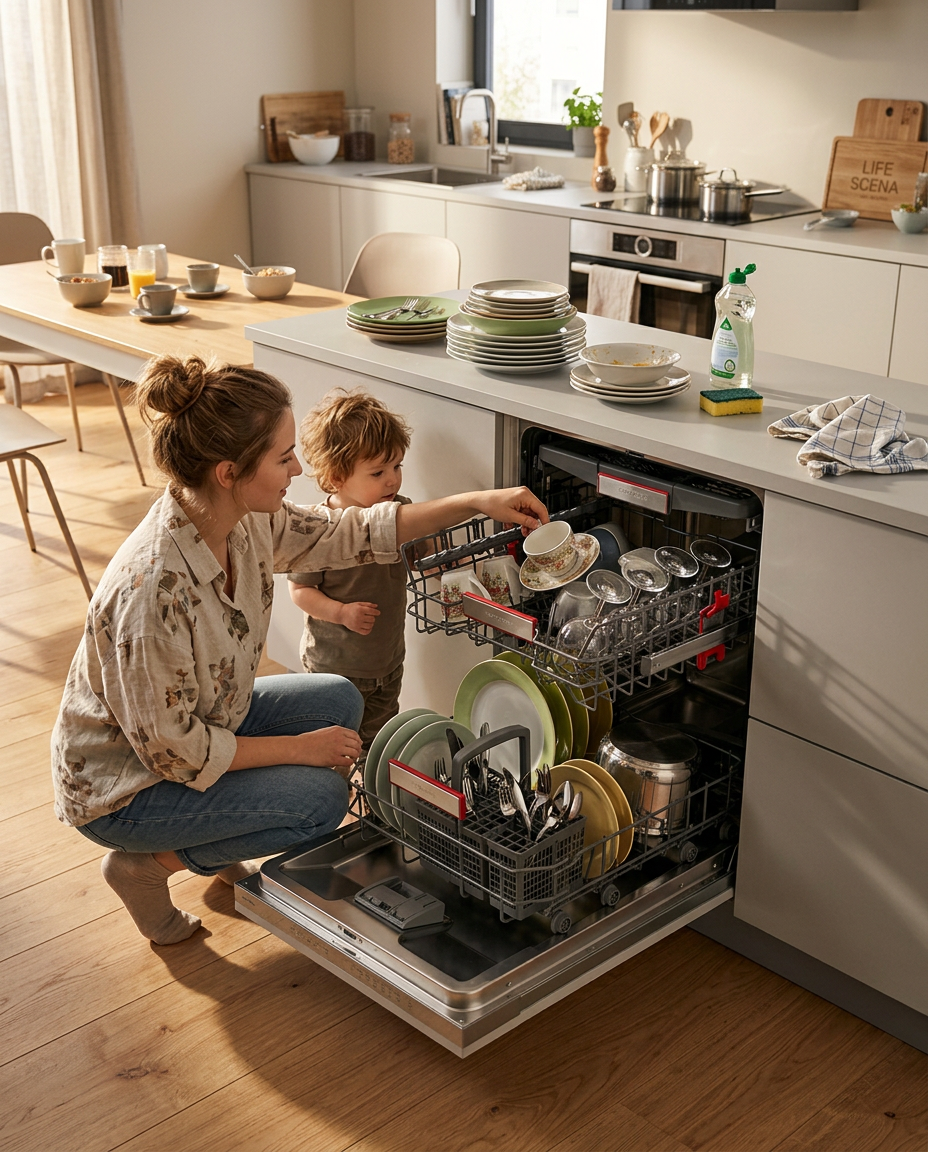 Whirlpool WSBO 3O34 PF X vestavná polovestavná myčka nádobí 45 cm, 10 sad, 6. SMYSL, PowerClean, NaturalDry