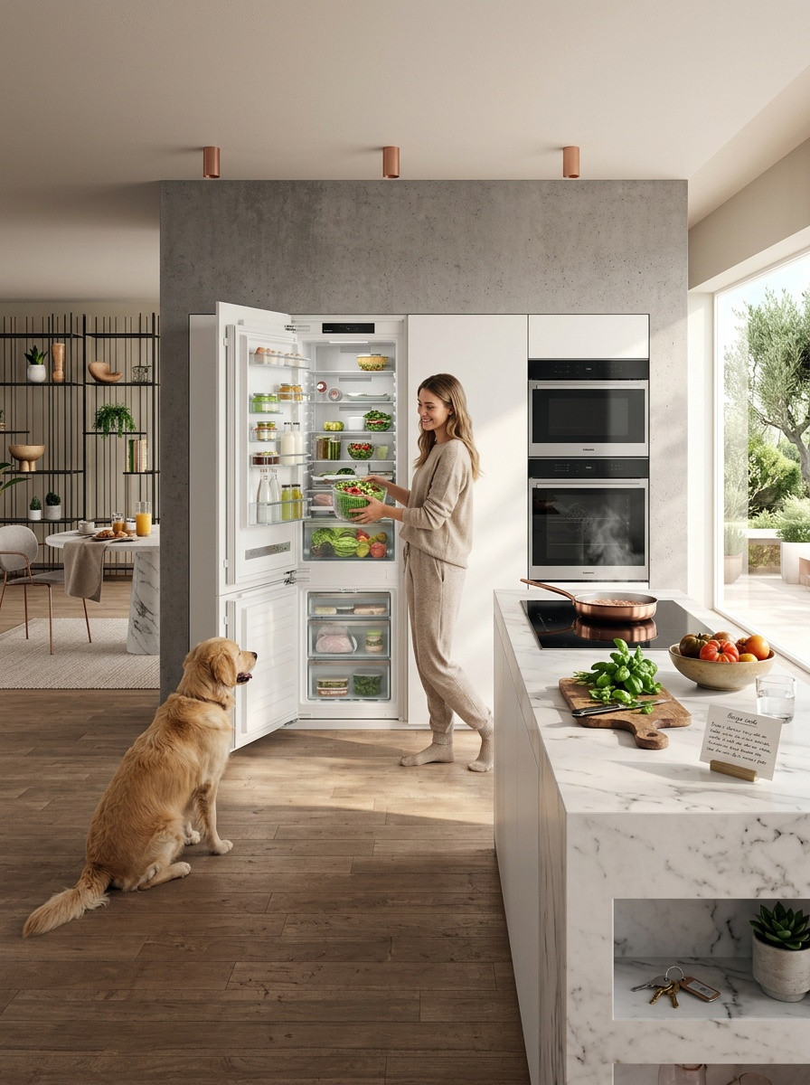 Whirlpool WHC20 T593 P vestavná kombinovaná chladnička, Total No Frost, ZenInverter, MultiFresh Box, energetická třída D