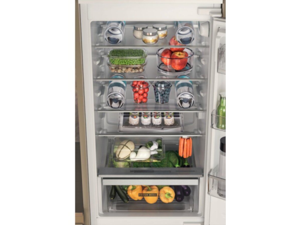 Whirlpool WHC18D021C2 SF vestavná kombinovaná chladnička, StopFrost, Less Frost, ZenInverter, Fresh Box+, energetická třída D