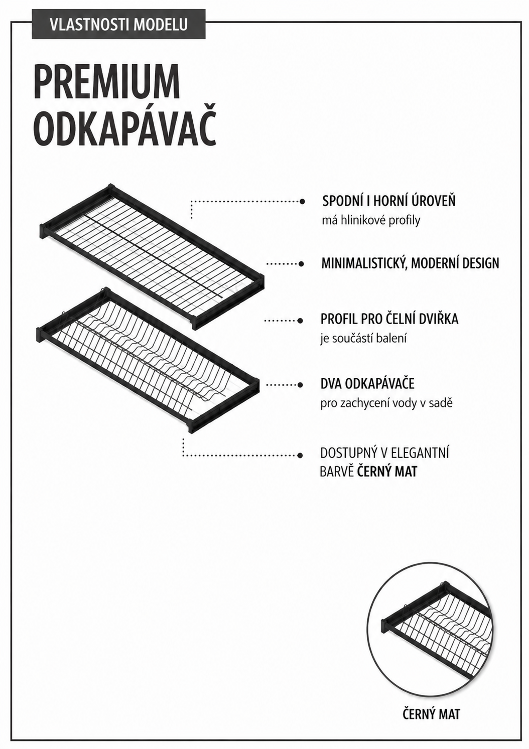 Police PREMIUM odkapávač do kuchyně