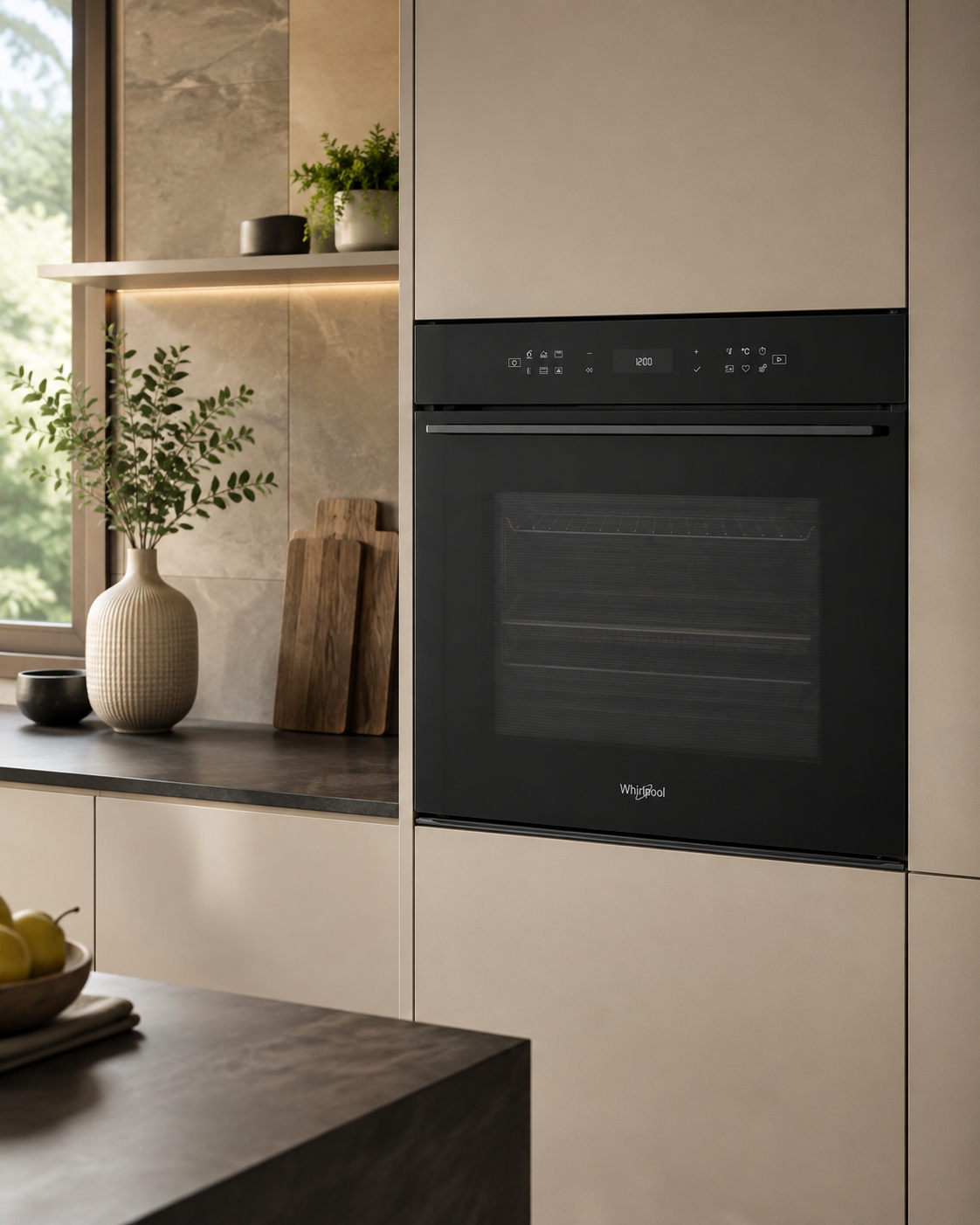 Whirlpool WOI78PT1SBAC vestavná elektrická trouba s technologií 6. SMYSL, AirFry a pyrolýzou