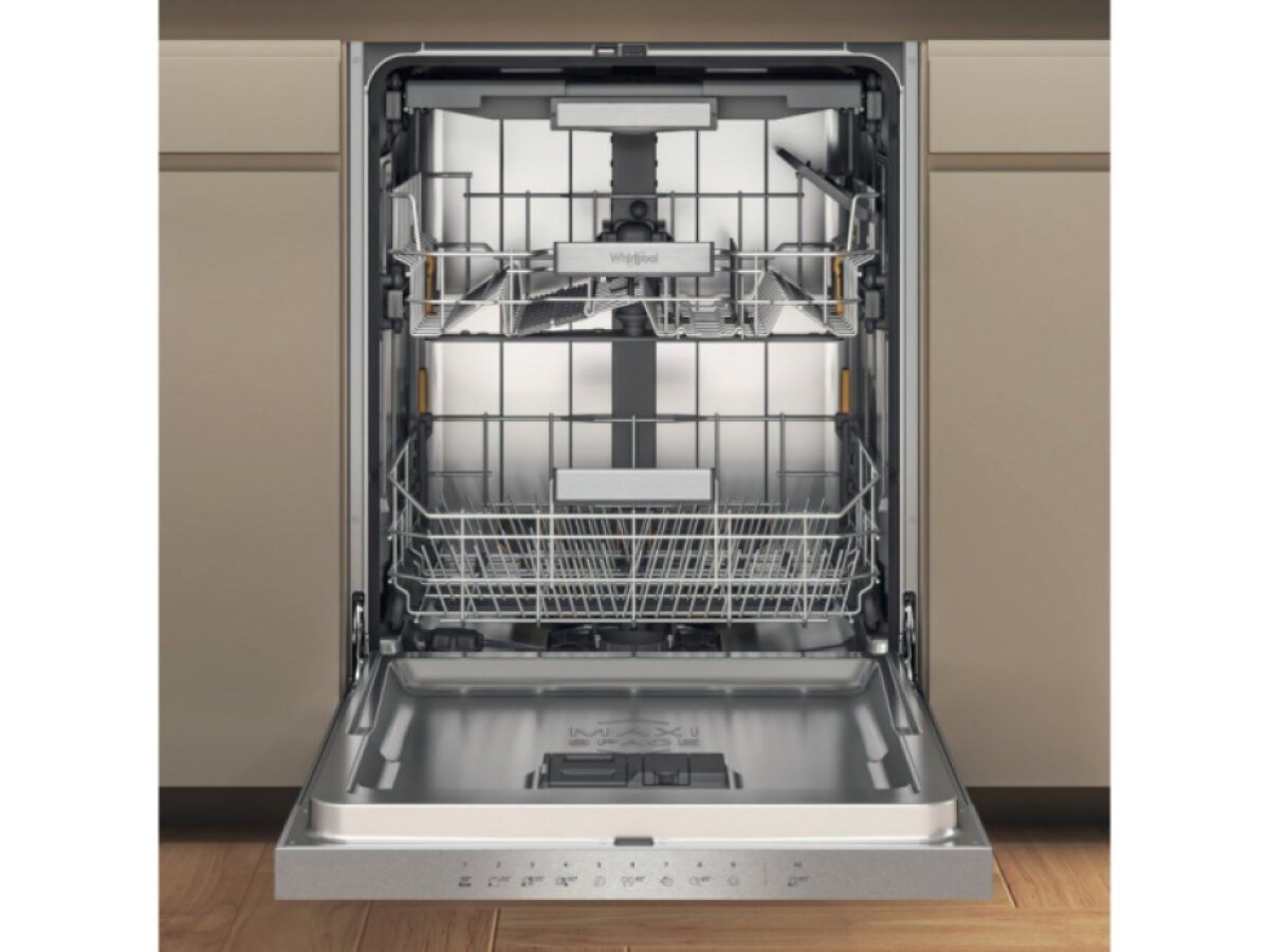 Whirlpool WH7PA15AM60 vestavná polointegrovaná myčka nádobí 60 cm, 15 sad, MaxiSpace, třída A