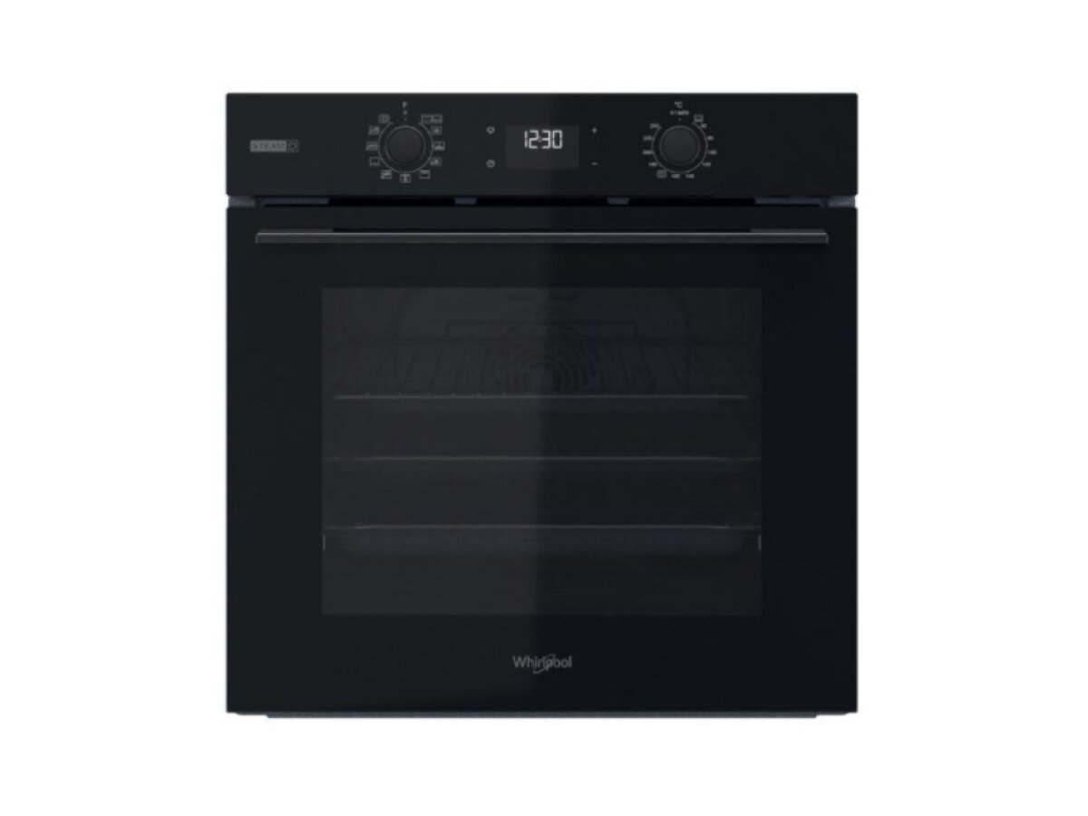 Whirlpool OMSK58CU1SB vestavná elektrická trouba s funkcí Steam+, černá