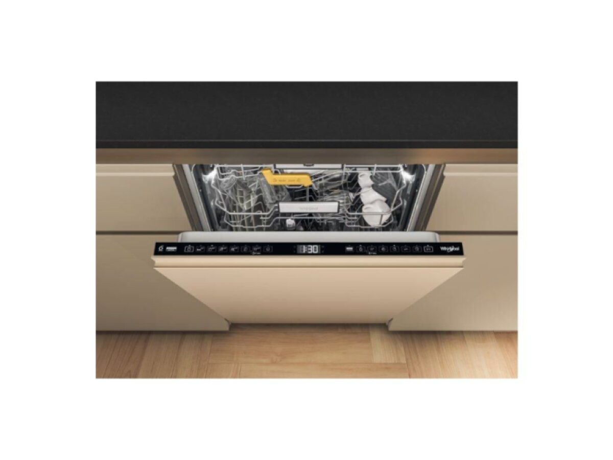 Whirlpool W8I HF58 TU vestavná plně integrovaná myčka nádobí MaxiSpace pro 14 sad, třída B