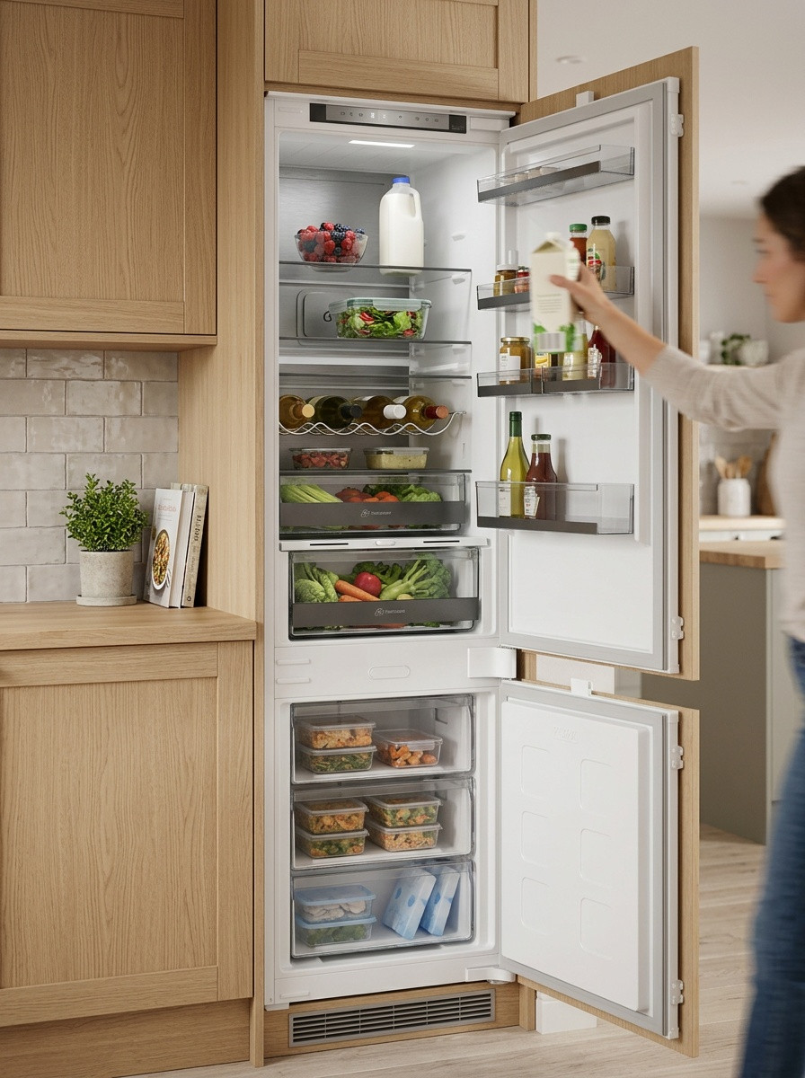 Whirlpool WHK2 5323 B5E2 vestavná kombinovaná chladnička Dual No Frost
