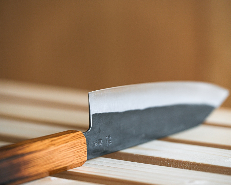 Bunka 165 burnt oak Akihito Fujiwara – japonský nůž na krájení zeleniny a masa