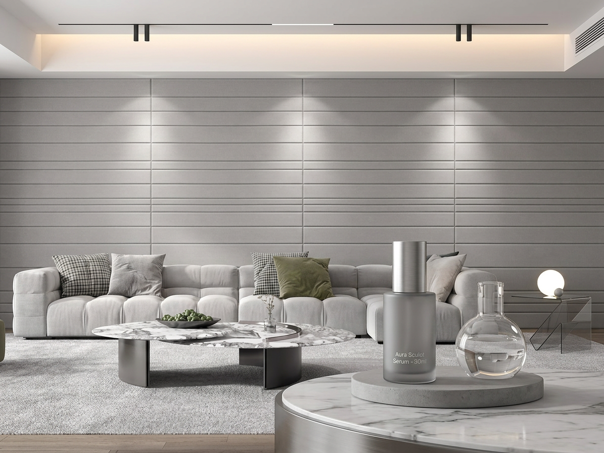 Samolepiaci zamatový 3D panel 69 x 140 cm VEL001 šedý