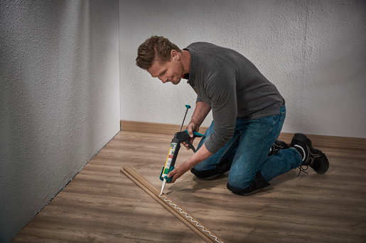 Podlahová lišta MDF - kašmír 8x1,6cm