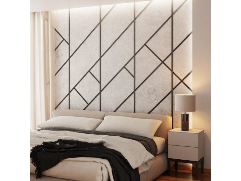 Kovová dekoračná lišta plochá čierna matná 270cm