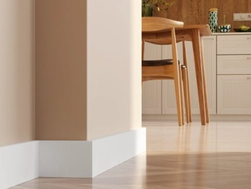 Podlahová lišta DuroFit - PF081 - biela