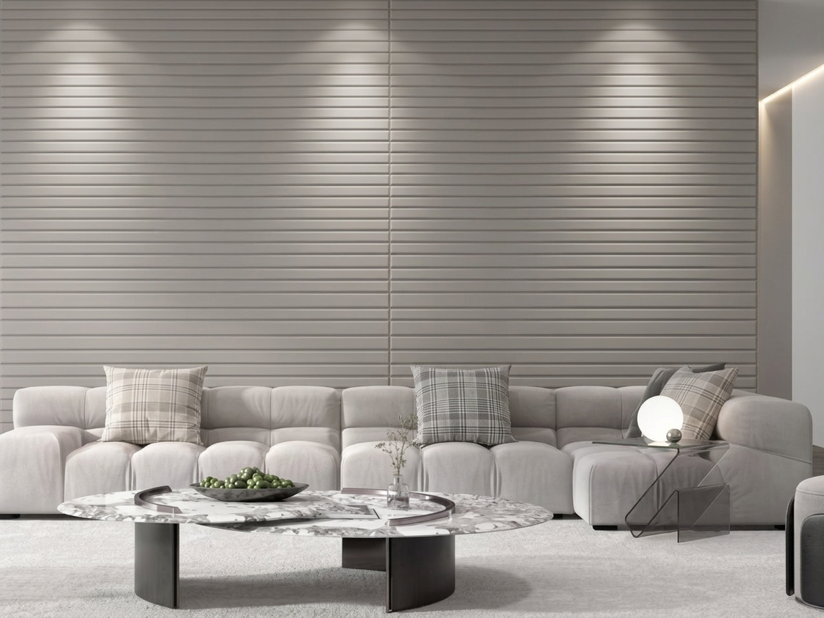 Samolepiaci koženkový 3D panel 69 x 140 cm LEA011 šedý