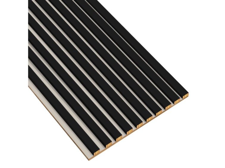 Lamely na kašmírovej doske - 12x28 mm - 10 ks - spojovací modul - 46 cm - čierna