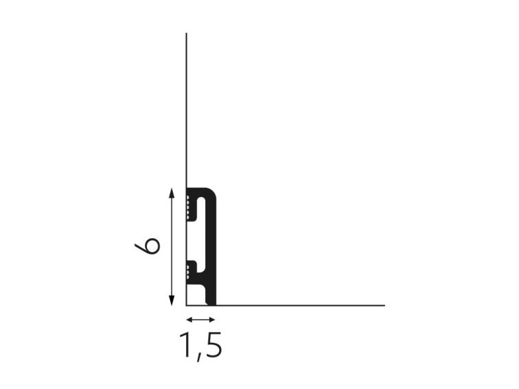 Podlahová lišta DuroFit - PF060