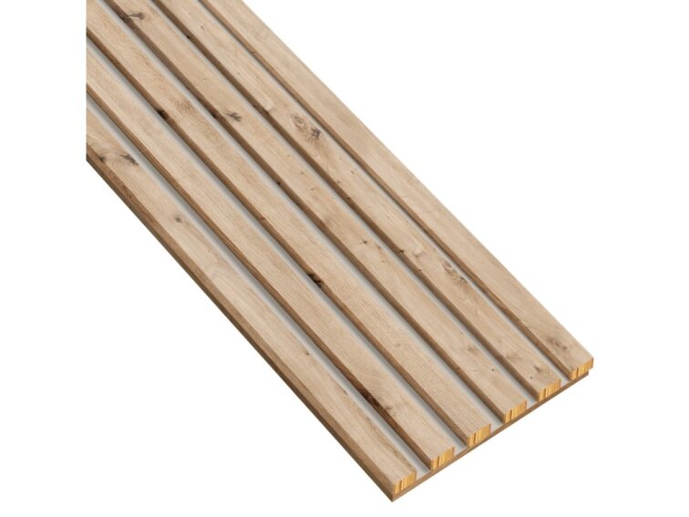 Lamely na kašmírovej doske - 12x28 mm - 6 ks - základný modul - 25,3 cm - dub artisan