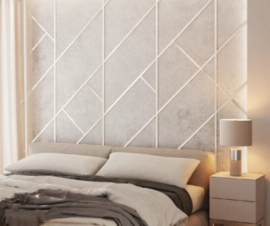 Kovová dekoračná lišta plochá strieborná matná 270cm