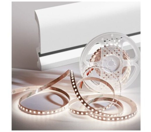 Podlahová lišta LED LPC-19 CEZAR - biela