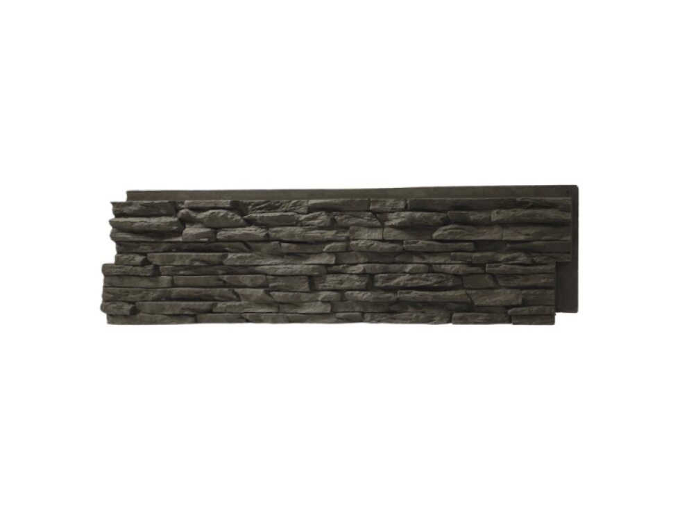 PU 3D panel Graphite Rock – dekoratívny obklad s efektom kameňa (122x33cm)