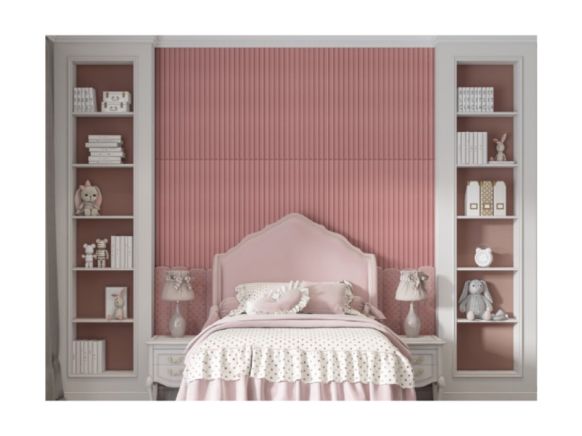 Samolepiaci zamatový 3D panel 27,5 x 76 cm VEL904 ružový