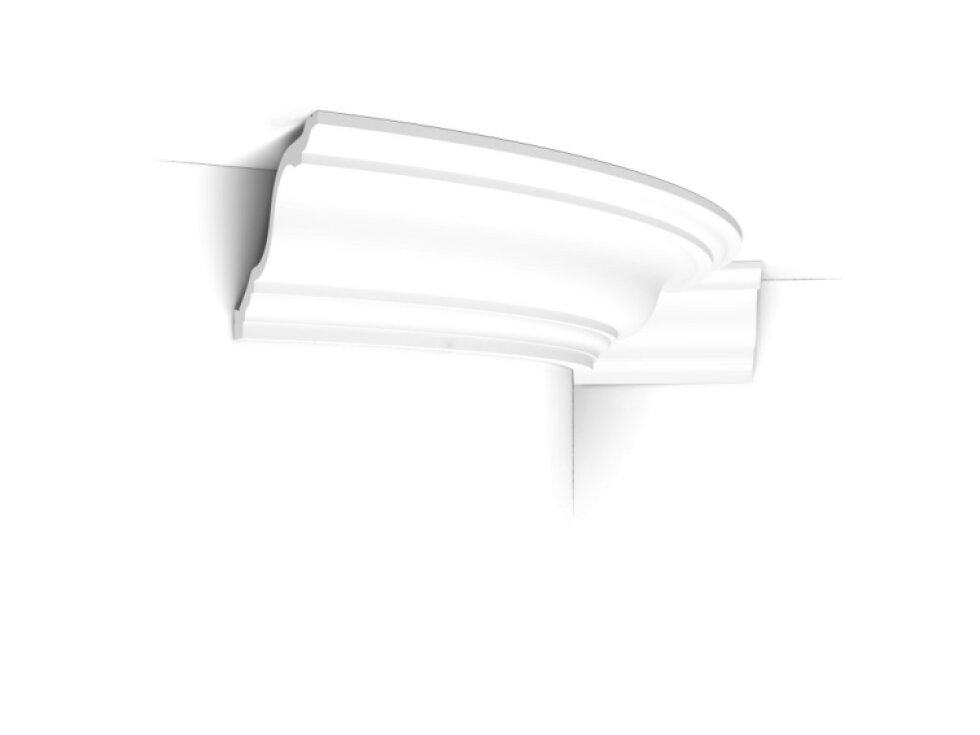 Flexibilná stropná lišta C334F ORAC - Biely, Vodoodolný, 200 cm