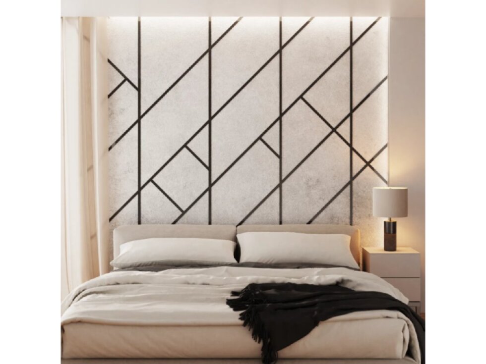 Kovová dekoračná lišta plochá čierna lesklá 270cm