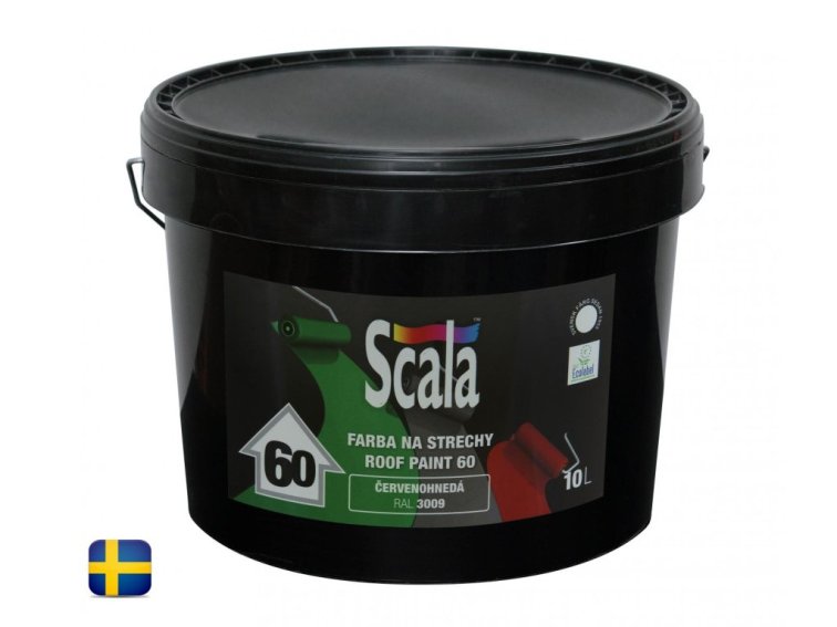 ROOF PAINT 60 Scala 10L - polyakrylová farba 2v1 na strechu a kov