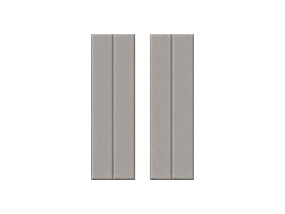 Samolepiaci zamatový 3D panel 27,5 x 69 cm VEL905 šedý