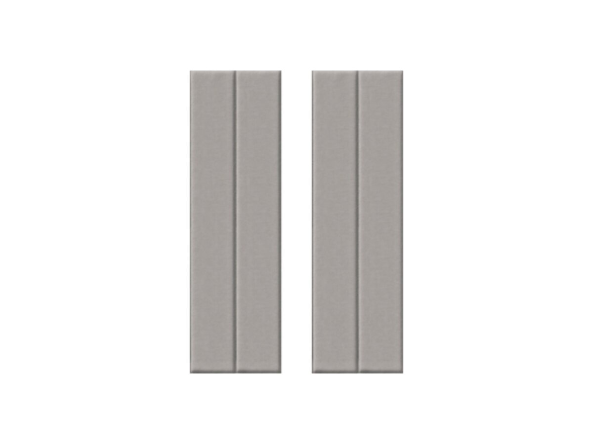 Samolepiaci zamatový 3D panel 27,5 x 69 cm VEL905 šedý