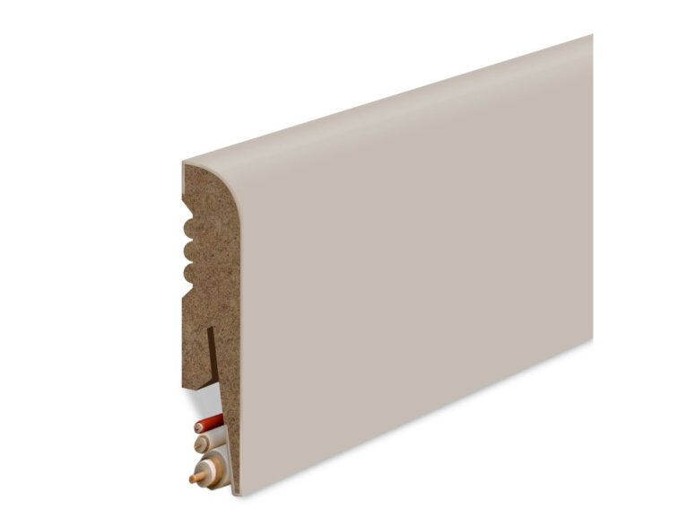 Podlahová lišta MDF - kašmír 8x1,6cm profil R8