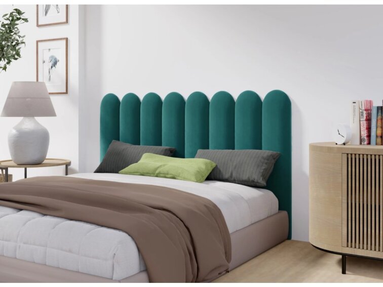 Čalúnený panel na stenu - okrúhly plot