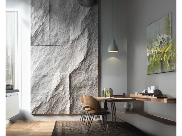 PU 3D panel Fuji S3 – dekoratívny obklad s efektom kameňa (60x120cm)