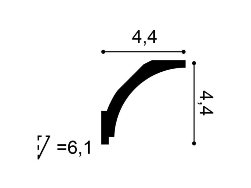 Flexibilná stropná lišta CX109F ORAC