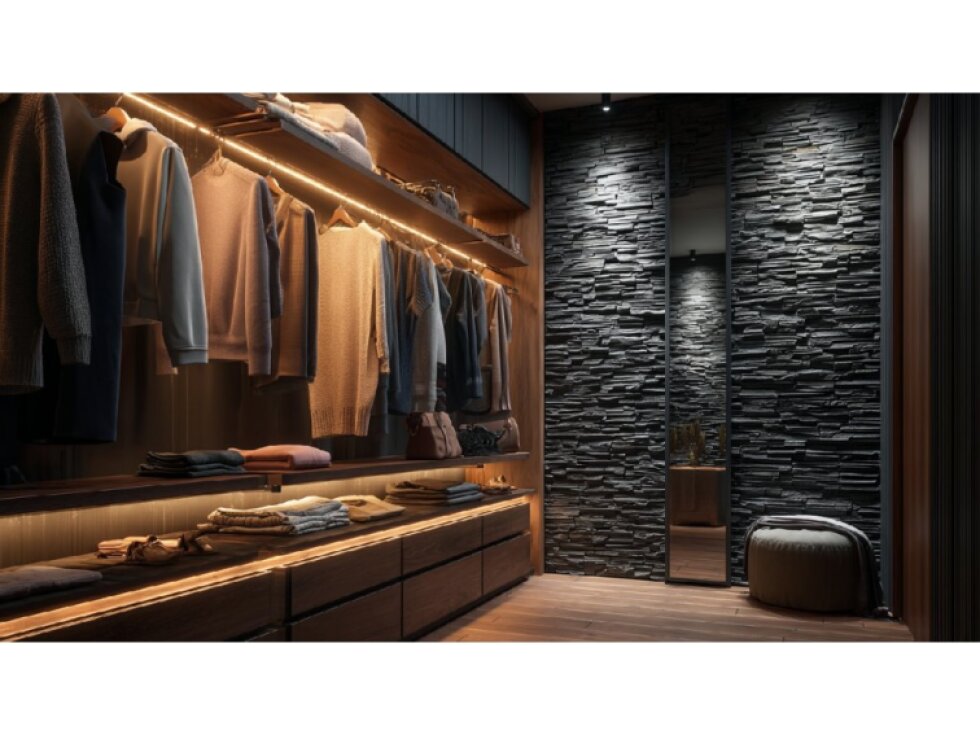 PU 3D panel Basalt Line – dekoratívny obklad s efektom kameňa