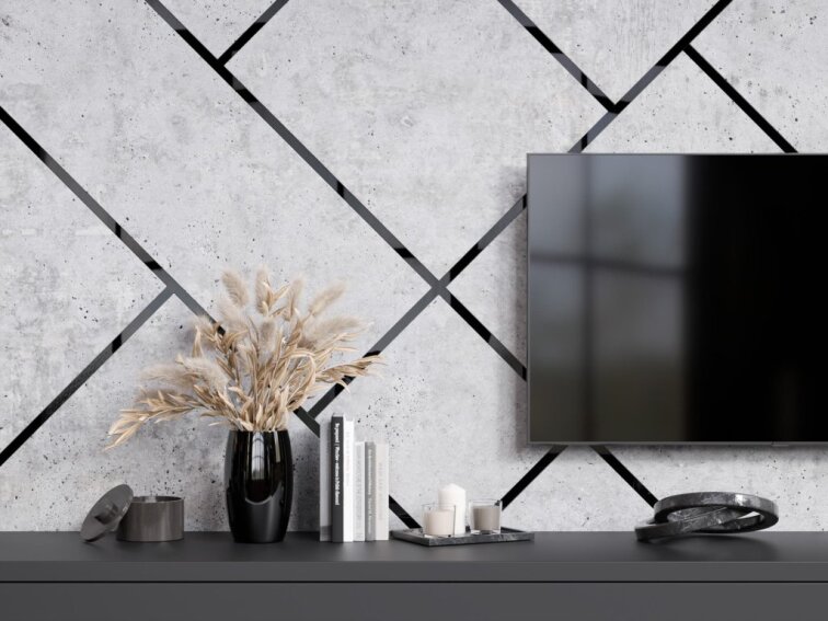 Samolepiaci kovový dekoračný pás plochý - čierna lesklá 600 x 2,8 cm