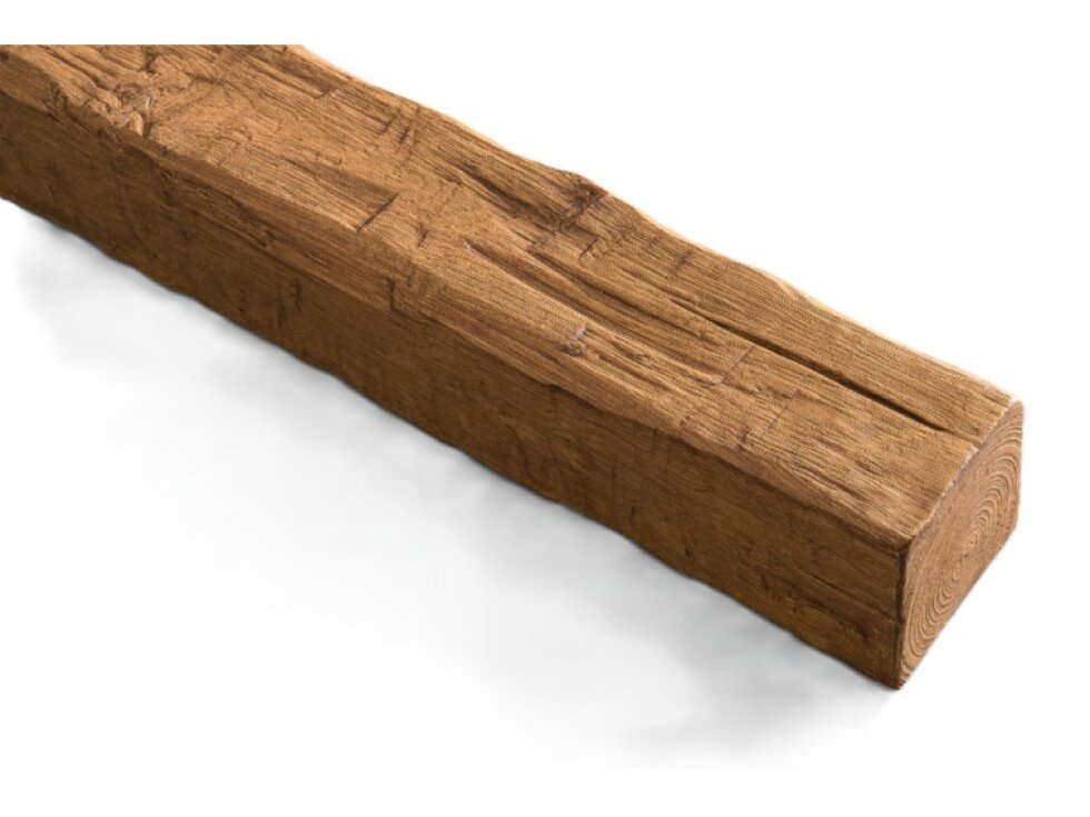 Umelý drevený trám RUSTIC 120x120mm 3m – dekorácia steny a stropu