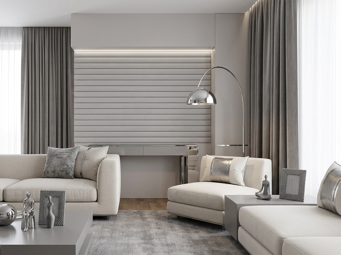 Samolepiaci zamatový 3D panel 69 x 140 cm VEL012 šedý