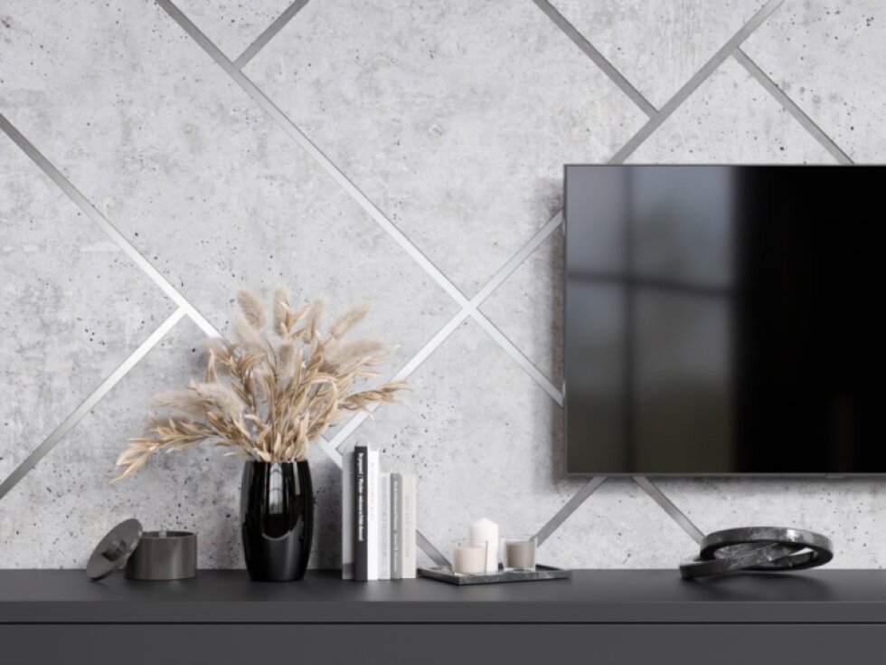 Samolepiaci kovový dekoračný pás plochý - strieborná matná 600 x 2,8 cm