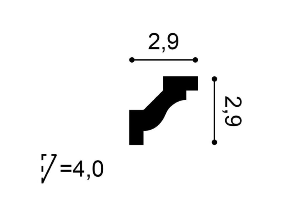 Flexibilná stropná lišta C230F ORAC - Vodoodolná a Pretierateľná
