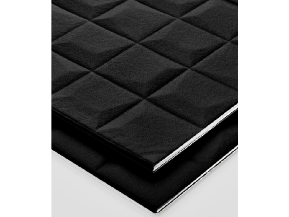 Samolepiaci koženkový 3D panel 69 x 140 cm LEA006 čierny