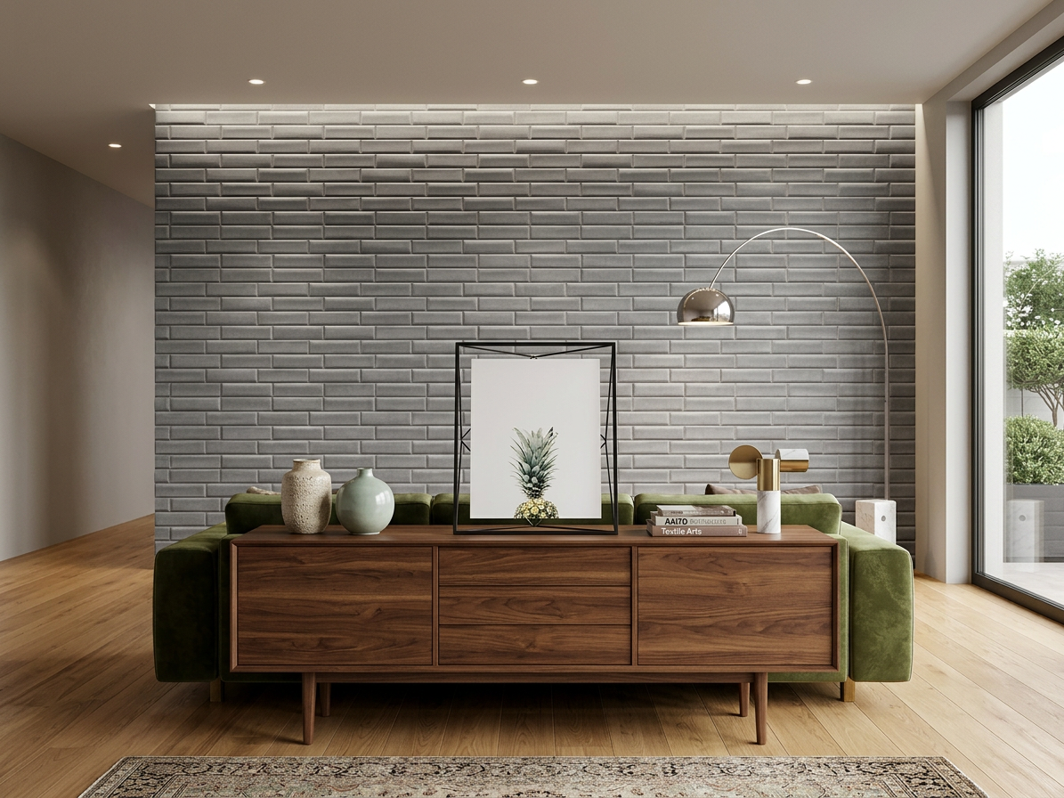 Samolepiaci zamatový 3D panel 69 x 150 cm VEL010 šedý
